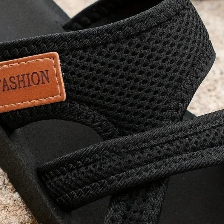 Comfortable Black Sandals for Women with Ankle Strap Open Toe Casual Style
