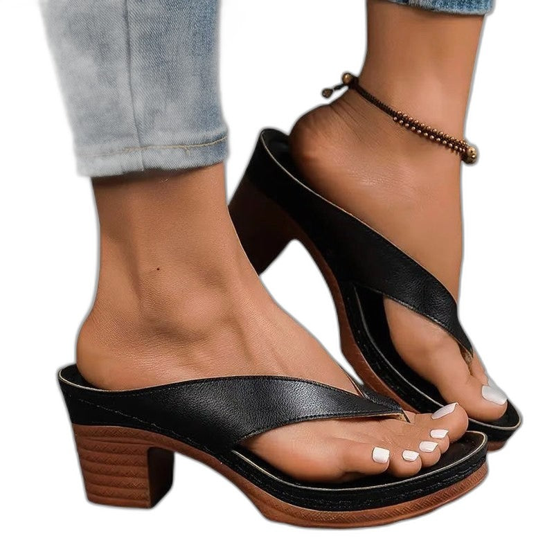 Comfortable Gold Sandals for Women with Platform Open Toe Casual Style