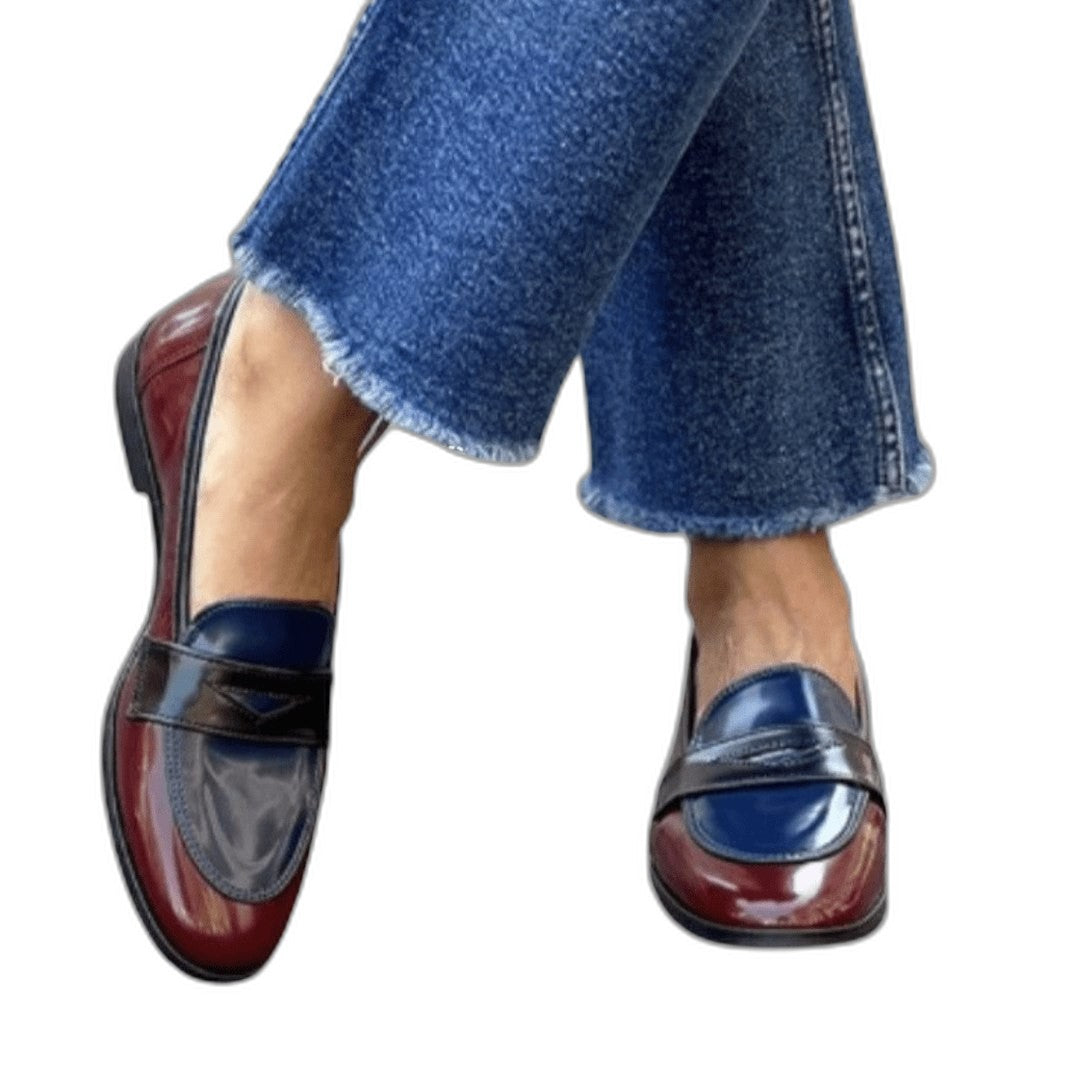 Comfortable Leather Loafers for Women with Closed Toe Casual Style
