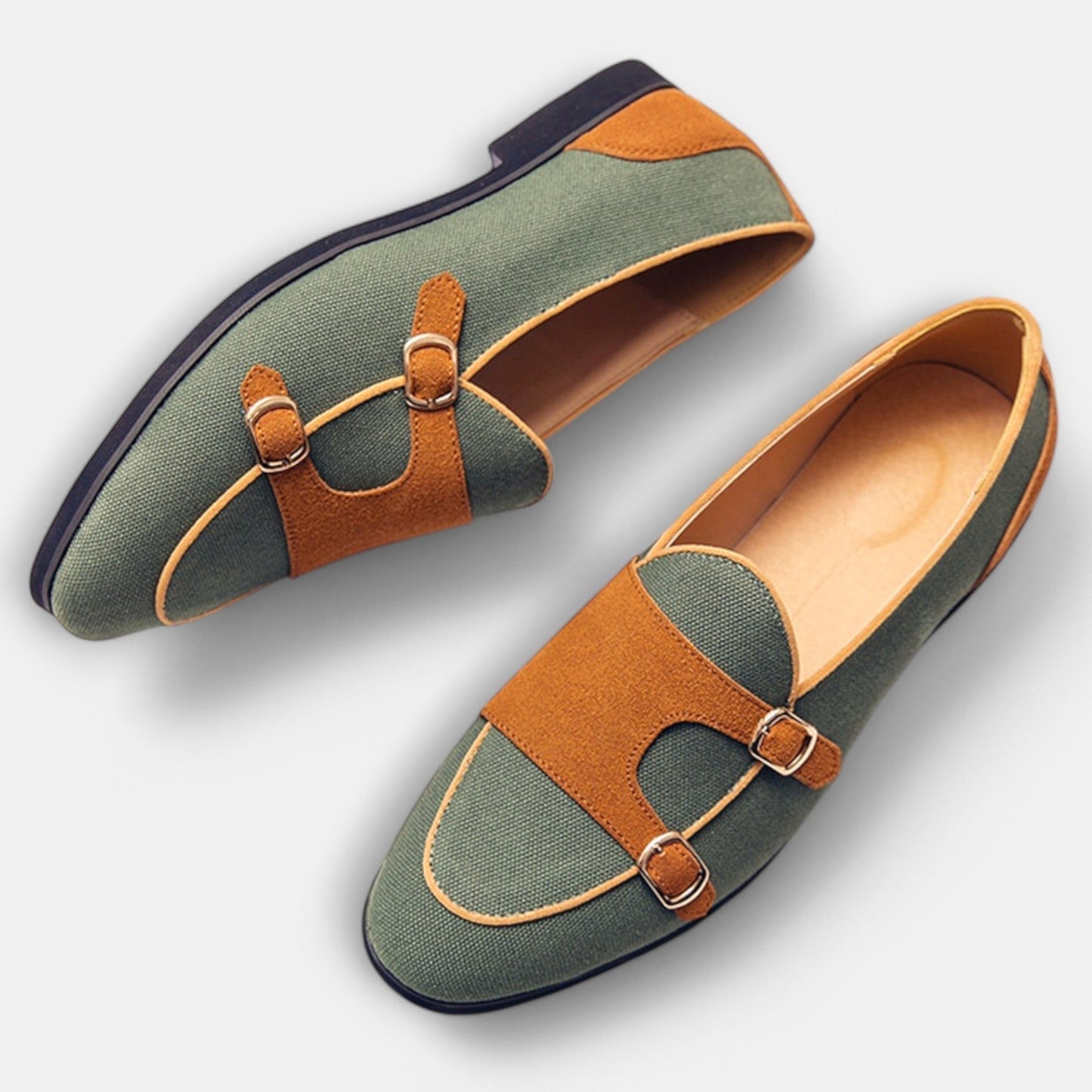 Comfortable Loafers for Women with Closed Toe Buckle Casual Style