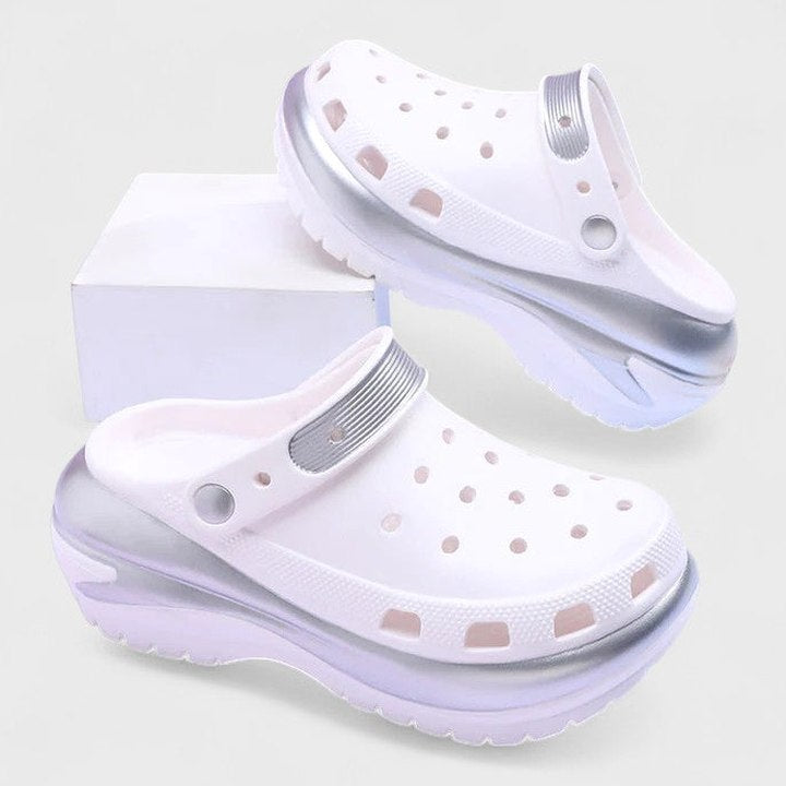 Comfortable Mules for Women with Platform Closed Toe Casual Style