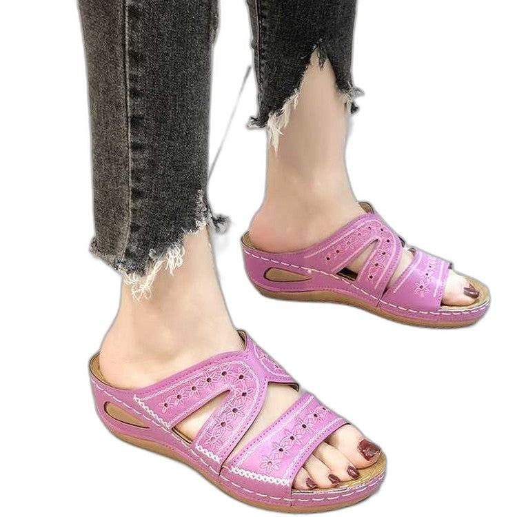 Comfortable Navy Sandals for Women with Open Toe Casual Style