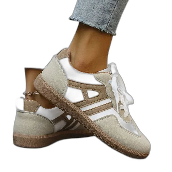 Comfortable Sneakers for Women with Closed Toe Lace Up Casual Style