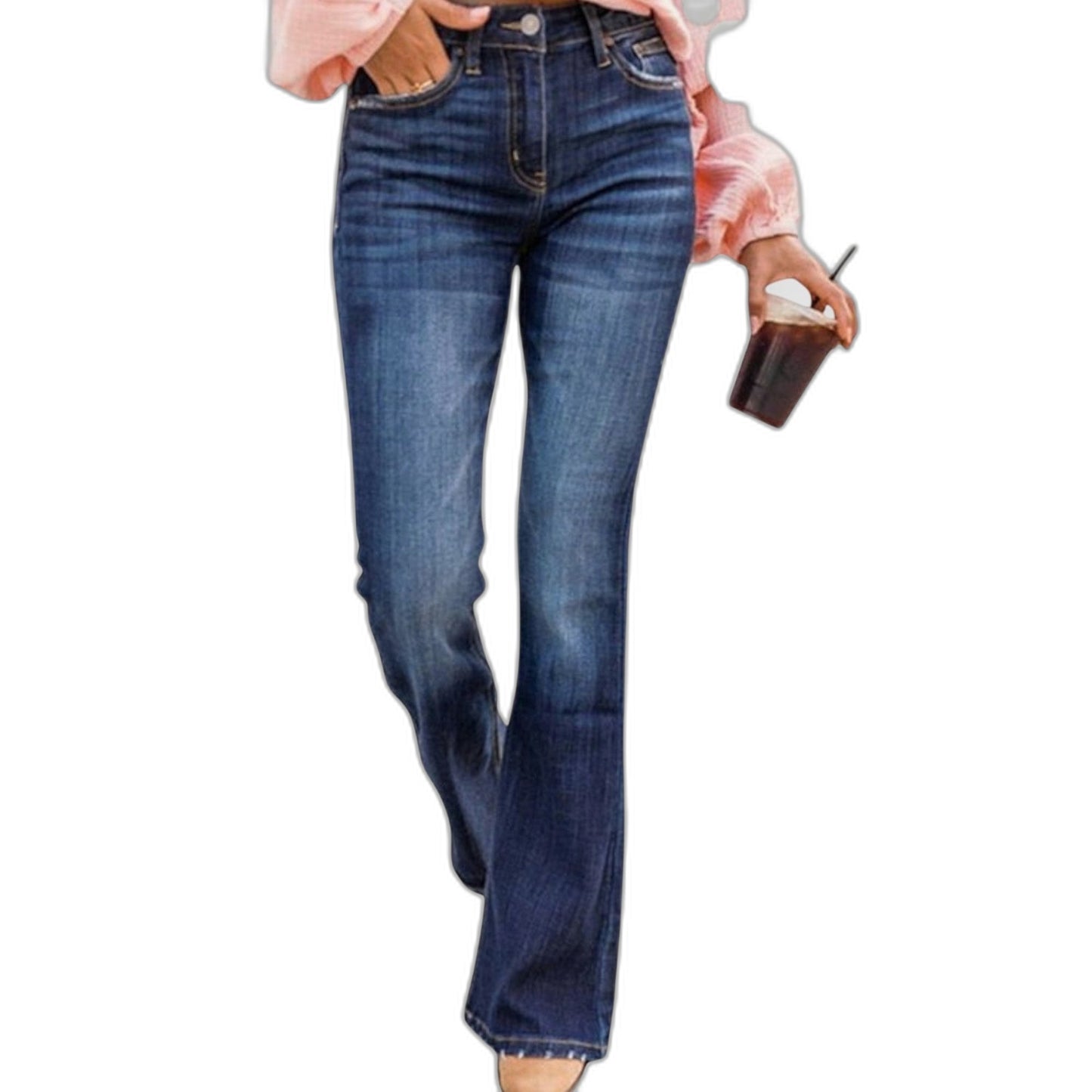 Effortless Black Denim Jeans for Women with Straight Leg Casual Style