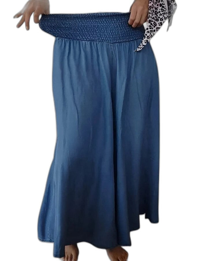 Effortless Black Wide Leg Pants for Women with High Waisted Flowing Pockets Casual Style