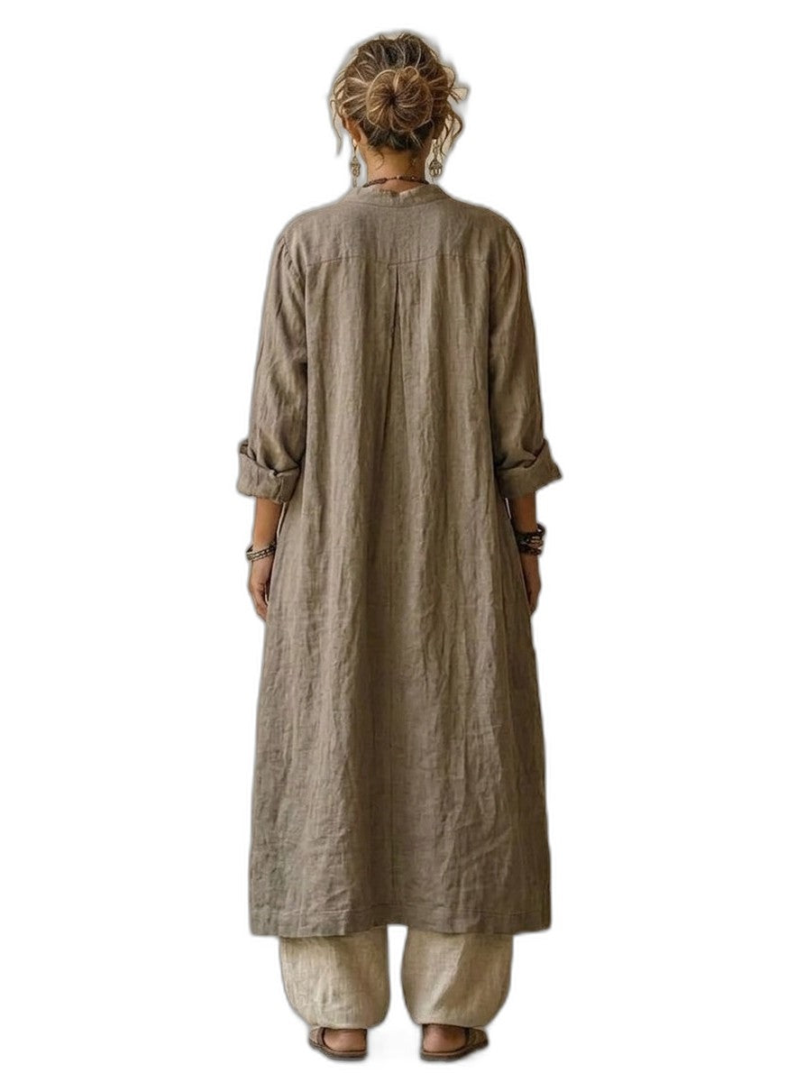 Effortless Cotton Two Piece Set for Women with Wide Leg Flowing Casual Style