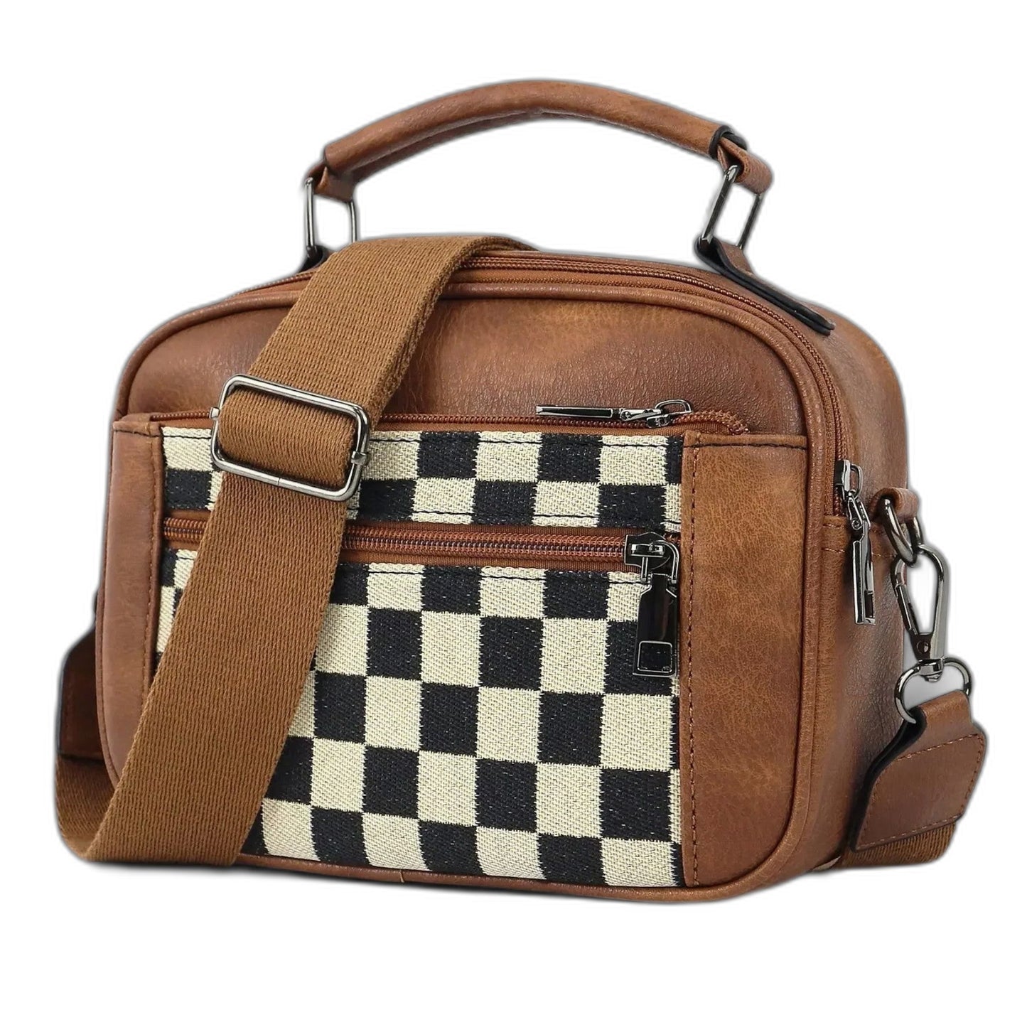 Effortless Geometric Crossbody Bag for Women with Pockets Shoulder Casual Style