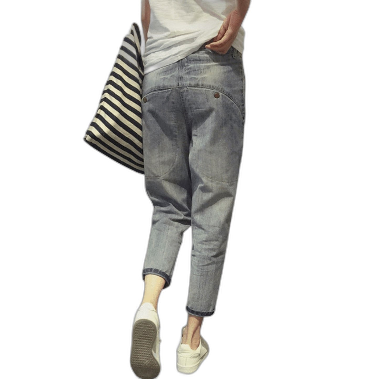 Effortless Grey Denim Jeans for Women with High Waisted Straight Leg Casual Style