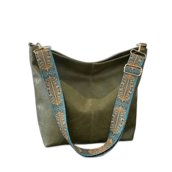 Effortless Suede Bucket Bag for Women with Shoulder Casual Style