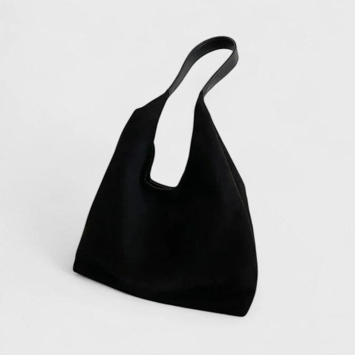 Effortless Suede Shoulder Bag for Women with Tote Casual Style