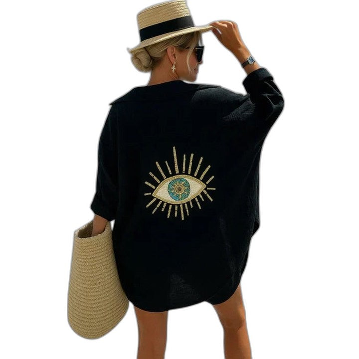 Effortless White Knit Cardigan Sweater for Women with Long Sleeve Flowing Casual Style