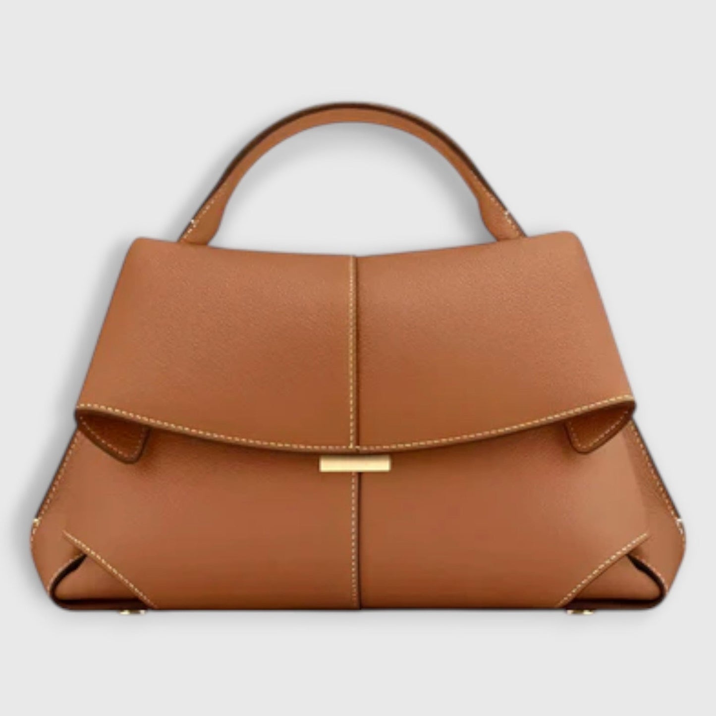 Stylish Black Leather Satchel Bag for Women with Top Handle Office Style