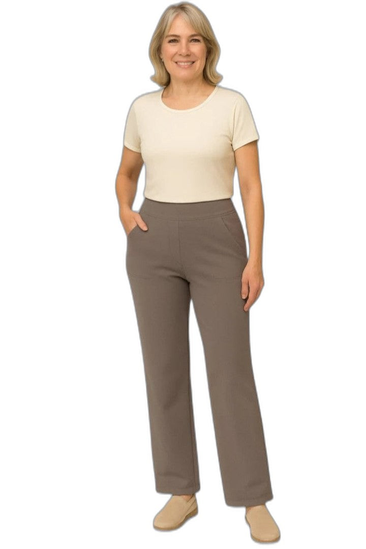 Stylish Black Wide Leg Pants for Women with High Waisted Pockets Office Style
