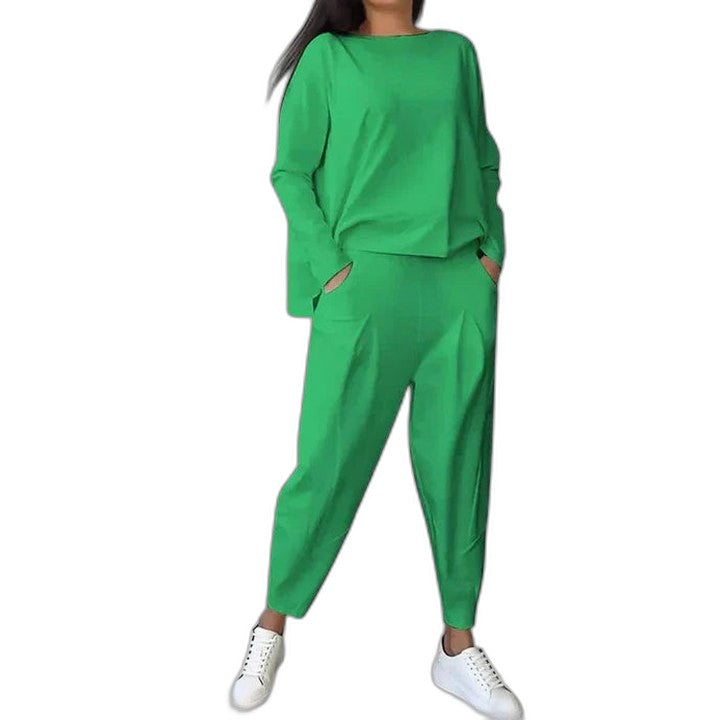 Stylish Cream Two Piece Set for Women with Lounge Style