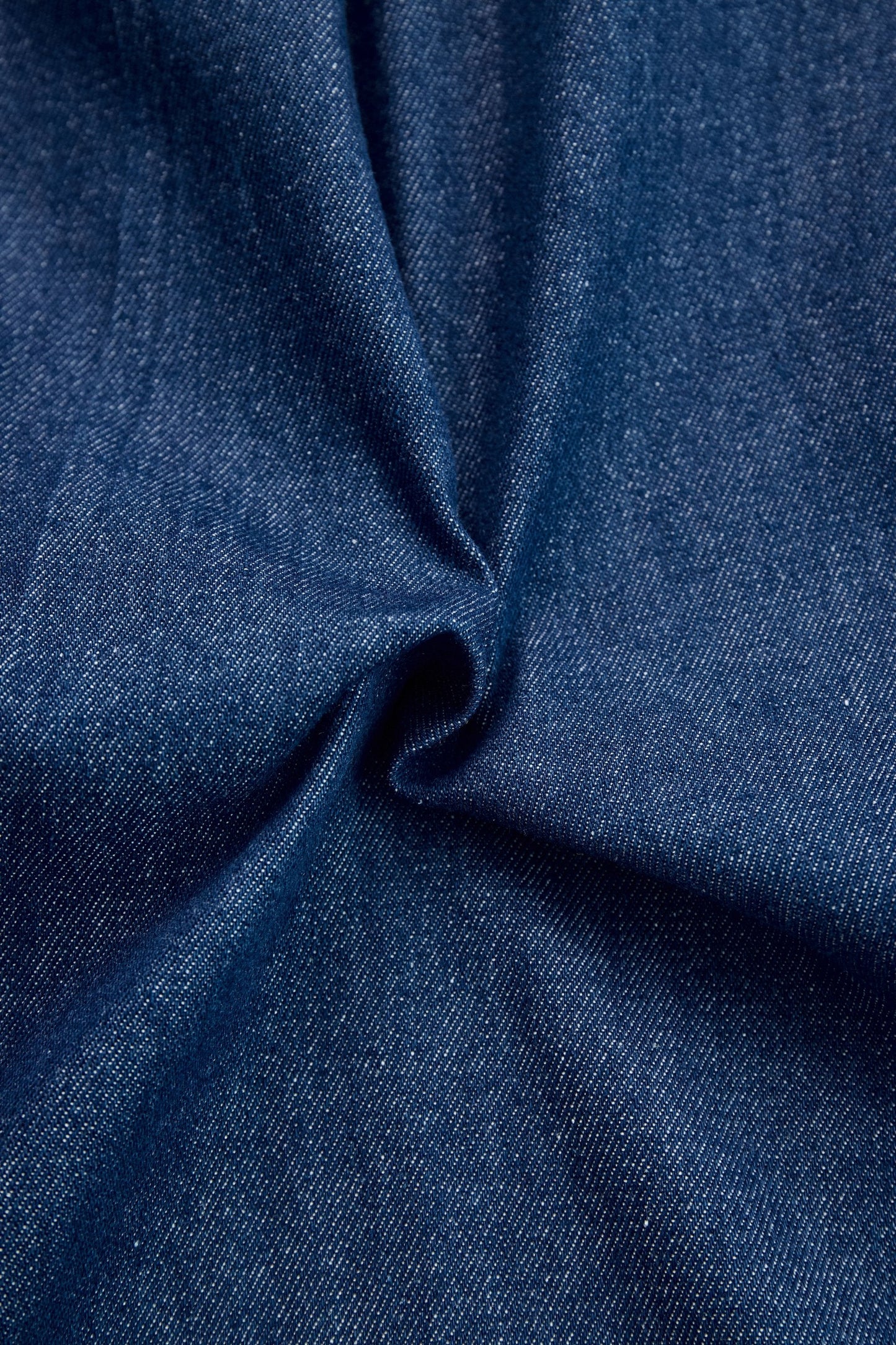 Elegant Dark Blue Denim Jumpsuit for Women with Mock Neck Zip Front Wide Leg Relaxed Style