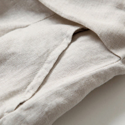 Effortless Linen Wide Leg Pants for Women with High Waist Elastic Pleated Relaxed Style