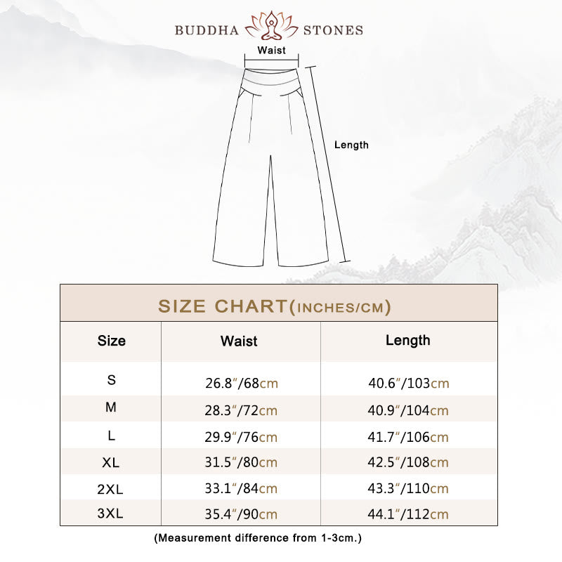 Effortless Linen Wide Leg Pants for Women with High Waist Elastic Pleated Relaxed Style