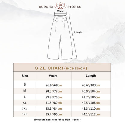Effortless Linen Wide Leg Pants for Women with High Waist Elastic Pleated Relaxed Style