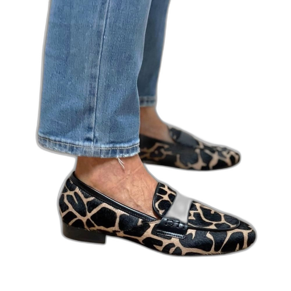 Comfortable Animal Print Loafers for Women with Closed Toe Casual Style