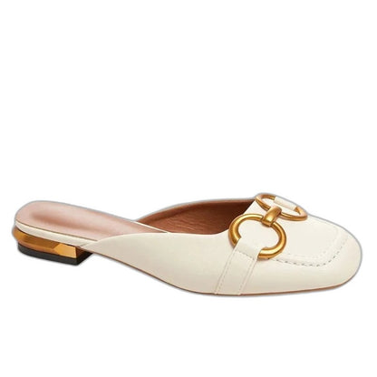 Comfortable Ballet Flats for Women with Closed Toe Buckle Casual Style
