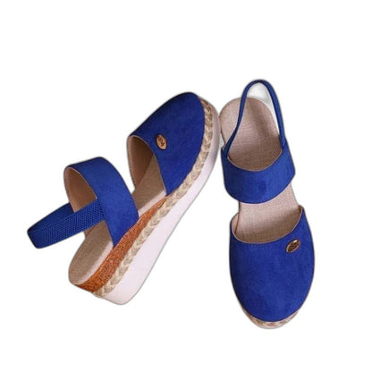 Comfortable Beige Flats for Women with Ankle Strap Closed Toe Casual Style