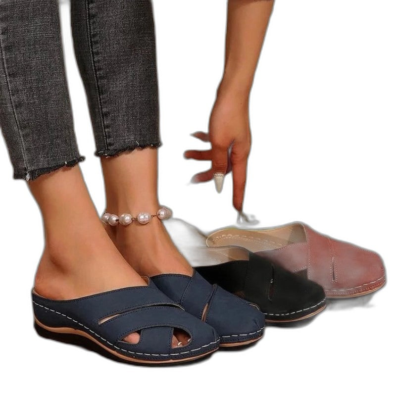 Comfortable Beige Suede Flats for Women with Closed Toe Casual Style