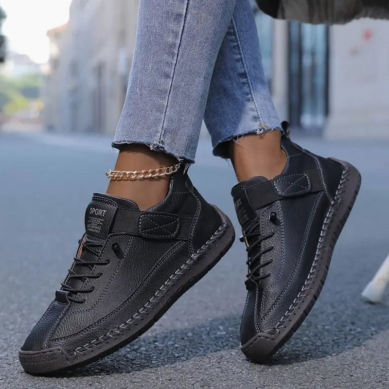 Comfortable Beige Suede Sneakers for Women with Closed Toe Lace Up Casual Style
