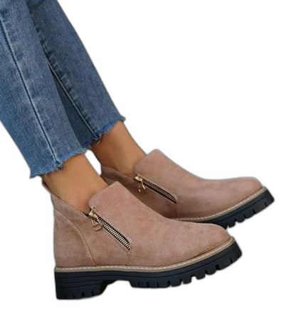 Comfortable Black Ankle Boots for Women with Closed Toe Casual Style