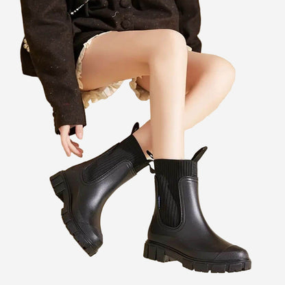 Comfortable Black Ankle Boots for Women with Closed Toe Casual Style