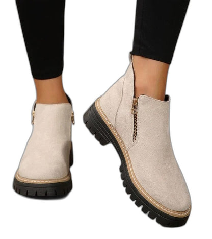 Comfortable Black Ankle Boots for Women with Closed Toe Casual Style