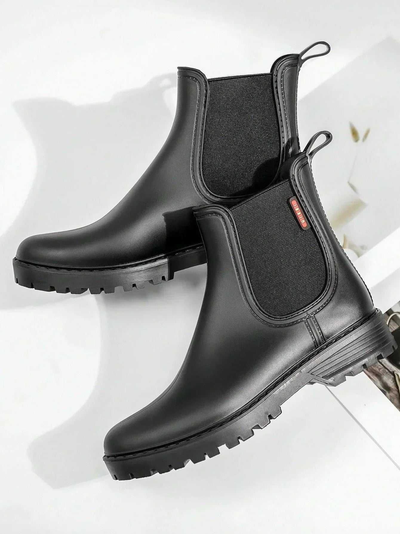 Comfortable Black Leather Ankle Boots for Women with Closed Toe Casual Style