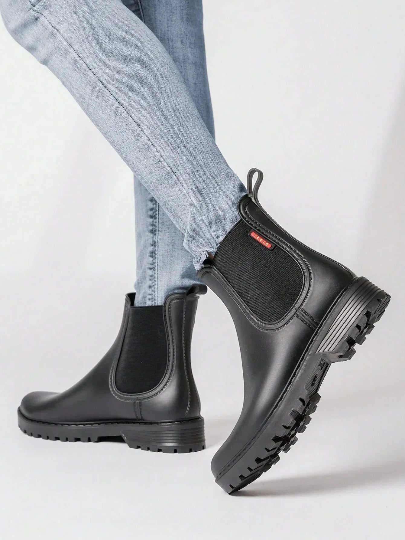 Comfortable Black Leather Ankle Boots for Women with Closed Toe Casual Style