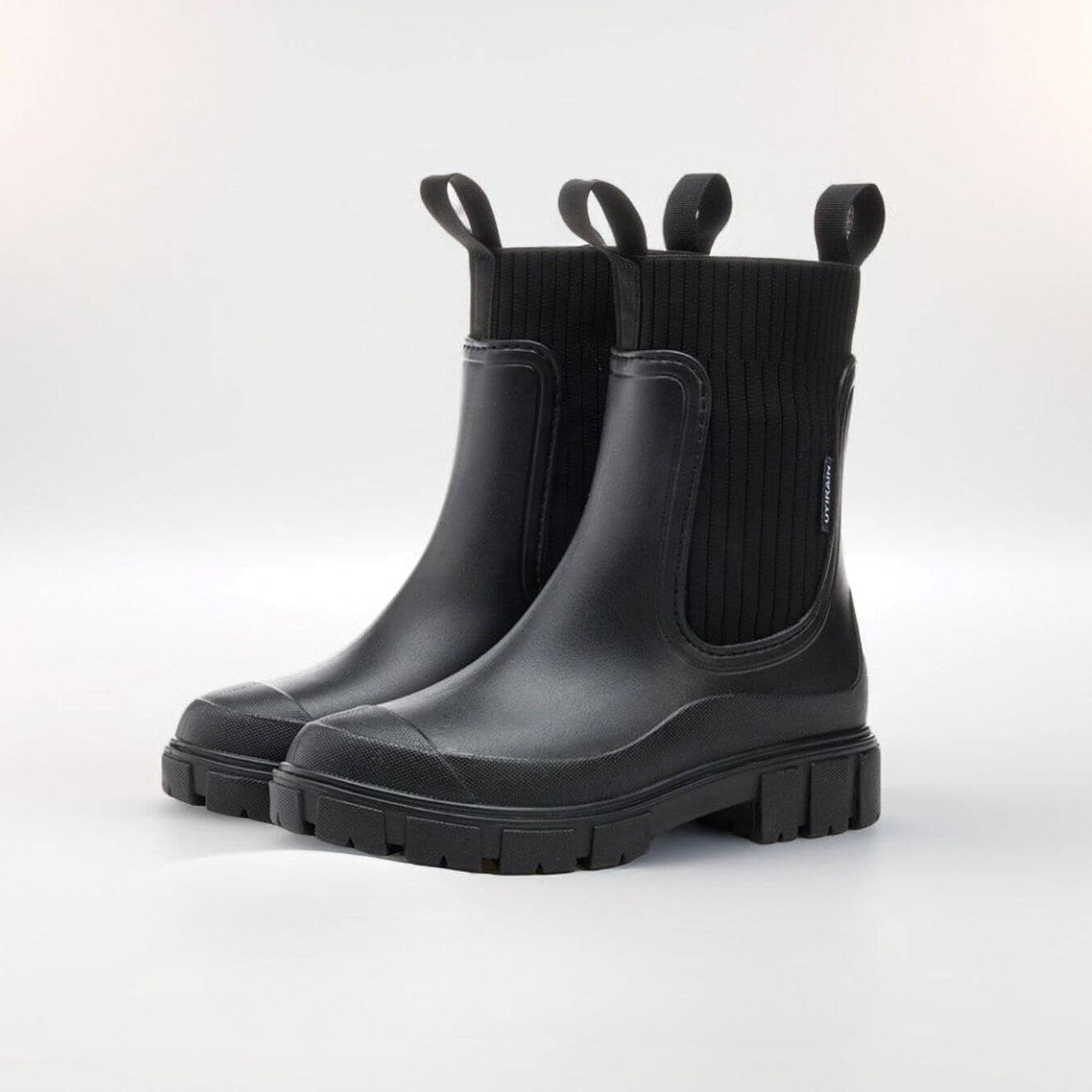 Comfortable Black Leather Ankle Boots for Women with Closed Toe Casual Style