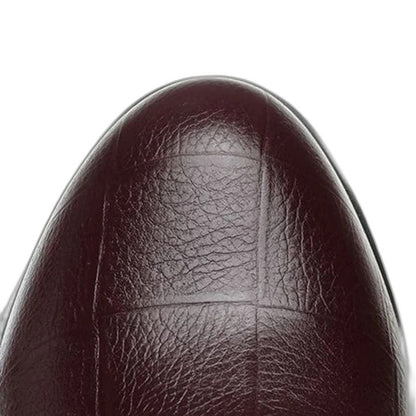Comfortable Black Leather Loafers for Women with Wedge Pointed Toe Casual Style