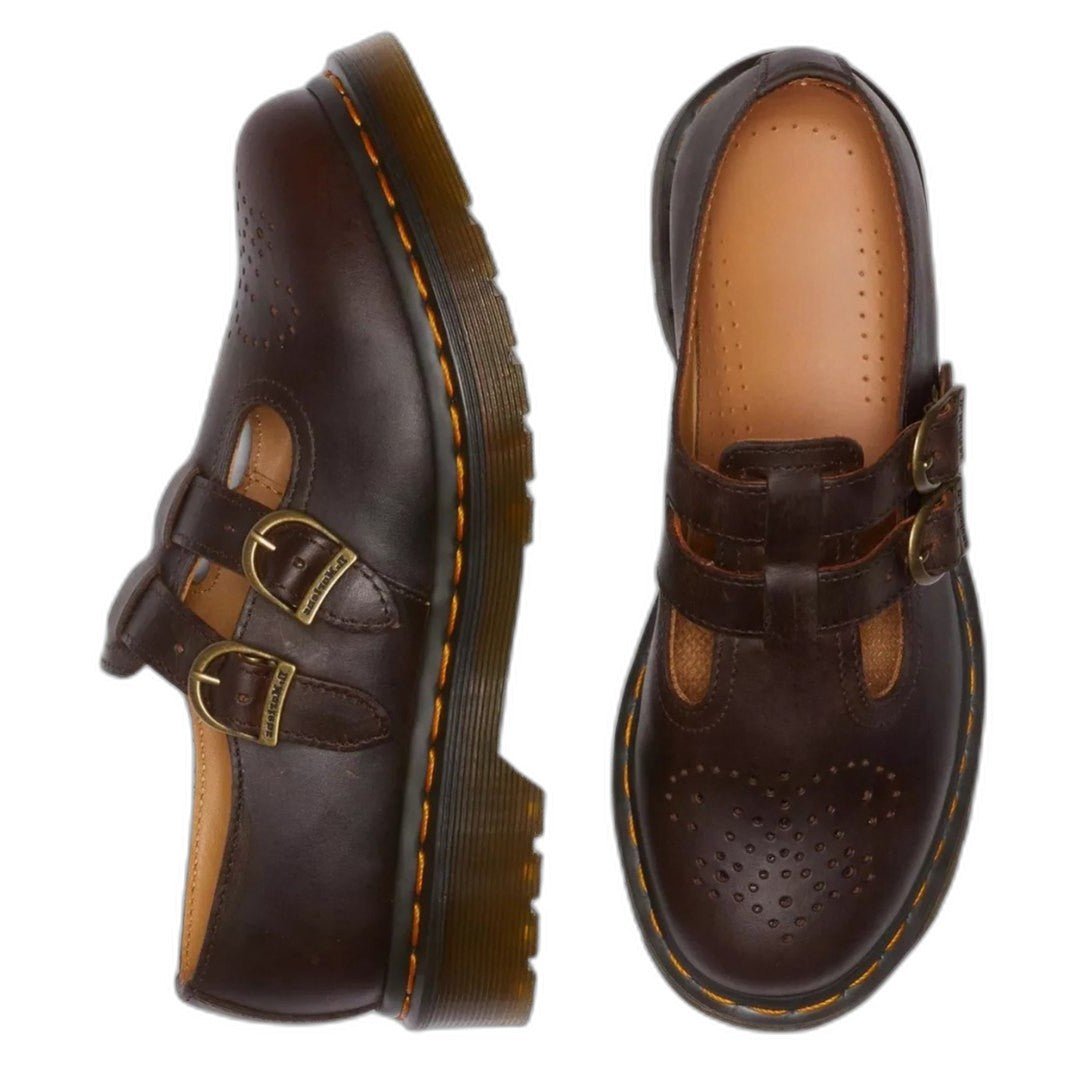 Comfortable Black Leather Mary Jane Shoes for Women with Closed Toe Buckle Casual Style