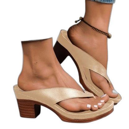 Comfortable Black Leather Sandals for Women with Block Heel Ankle Strap Open Toe Casual Style