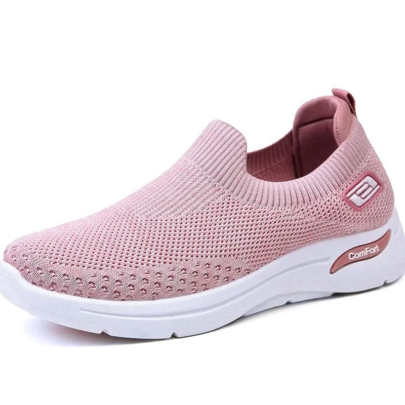 Comfortable Black Mesh Sneakers for Women with Closed Toe Casual Style