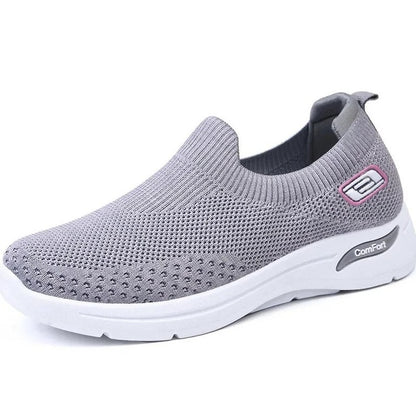 Comfortable Black Mesh Sneakers for Women with Closed Toe Casual Style