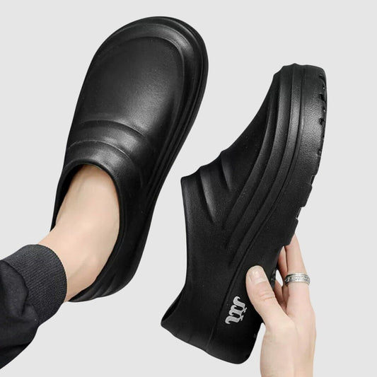 Comfortable Black Mules for Women with Platform Closed Toe Casual Style