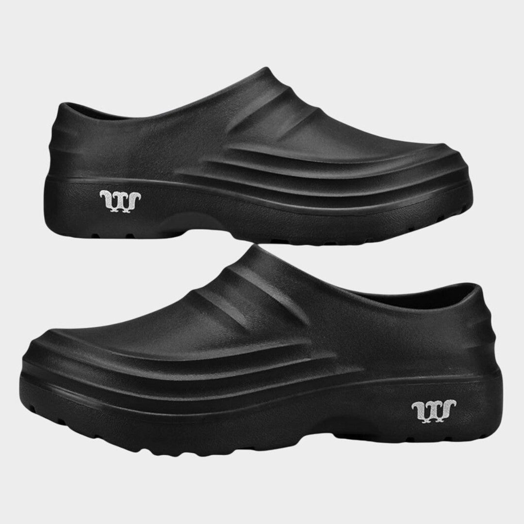 Comfortable Black Mules for Women with Platform Closed Toe Casual Style