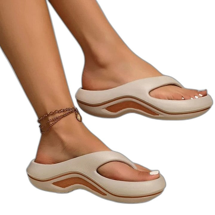 Comfortable Black Sandals for Women with Platform Open Toe Casual Style