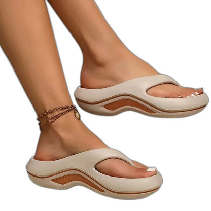 Comfortable Black Sandals for Women with Platform Open Toe Casual Style