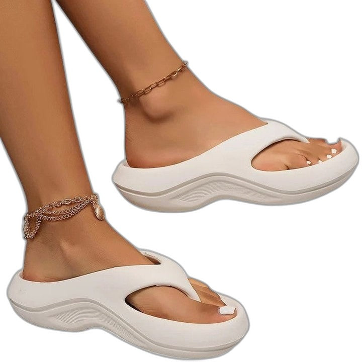 Comfortable Black Sandals for Women with Platform Open Toe Casual Style