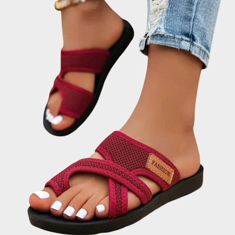 Comfortable Black Sandals for Women with Platform Open Toe Casual Style