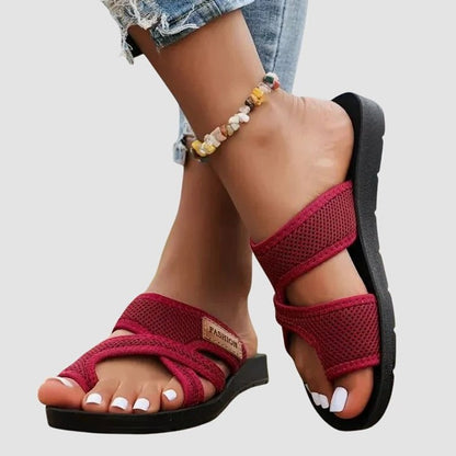 Comfortable Black Sandals for Women with Platform Open Toe Casual Style