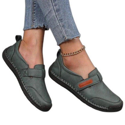 Comfortable Blue Denim Loafers for Women with Closed Toe Casual Style