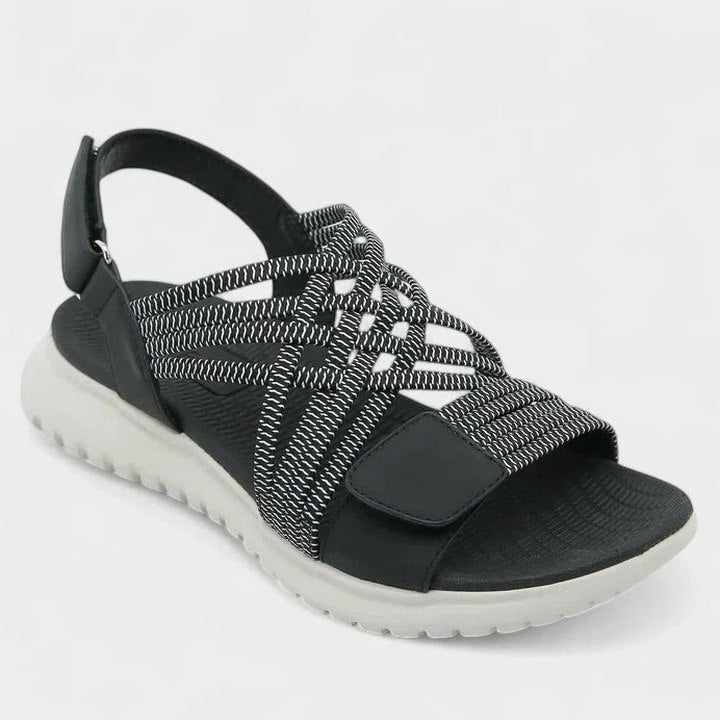 Comfortable Blue Sandals for Women with Slingback Open Toe Casual Style