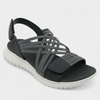 Comfortable Blue Sandals for Women with Slingback Open Toe Casual Style