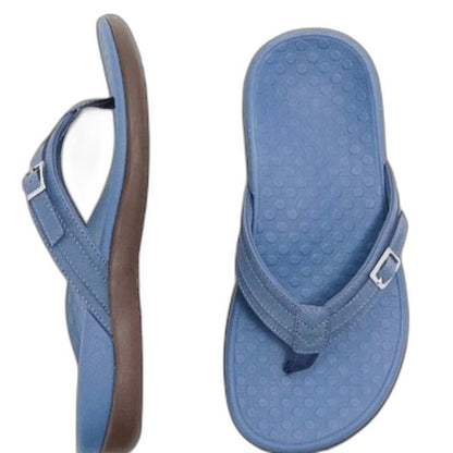 Comfortable Blue Sandals for Women with Slingback Open Toe Vacation Style