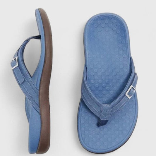 Comfortable Blue Sandals for Women with Slingback Open Toe Vacation Style